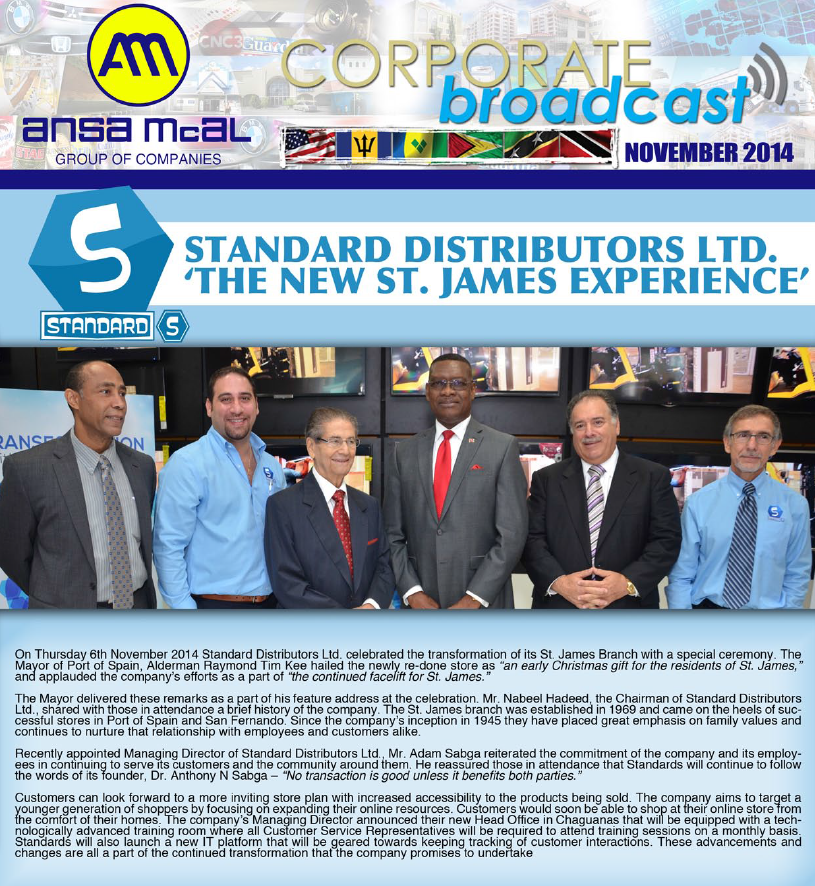 Corporate Broadcast - November 2014